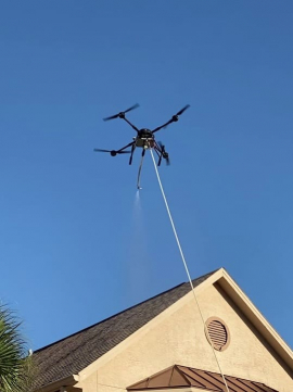 Drone Lavage de Toiture
