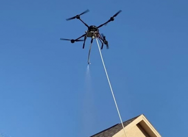 Drone Lavage de Toiture